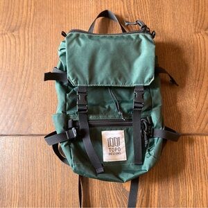 Topo Designs Green Rover Mini with Front Pocket